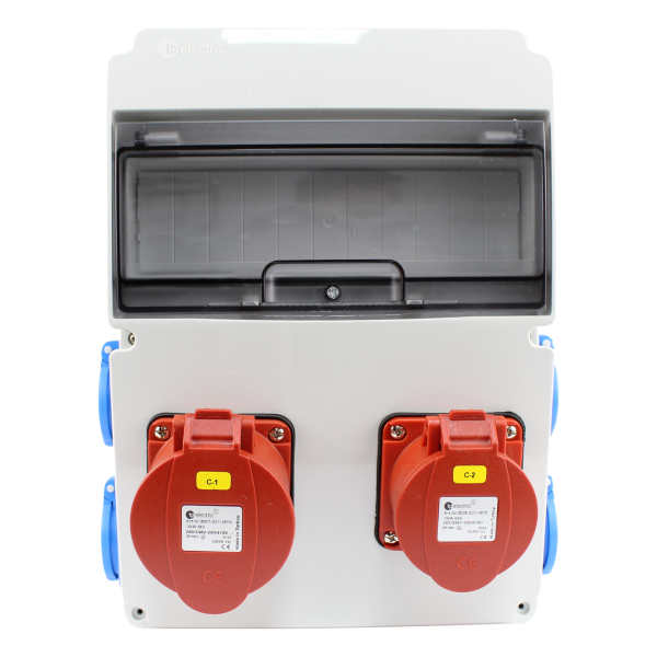 Stromverteiler (1x CEE 16A + 1x CEE 32A + 4x Schutzkontakt 230V)