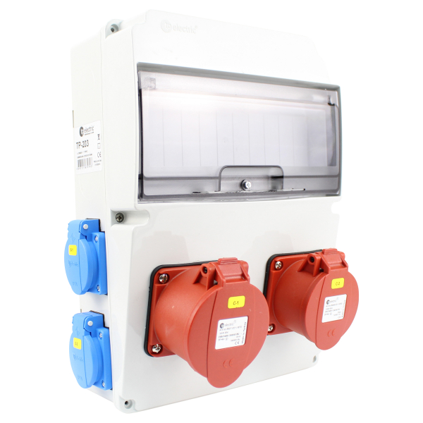 Stromverteiler (1x CEE 16A + 1x CEE 32A + 4x Schutzkontakt 230V)