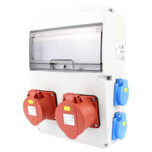 Stromverteiler (1x CEE 16A + 1x CEE 32A + 4x Schutzkontakt 230V)