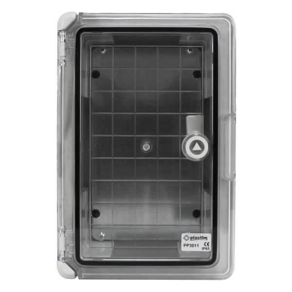 Schaltschrank IP65 (180x240x130mm) inkl. Montageplatte - mit Sichttür