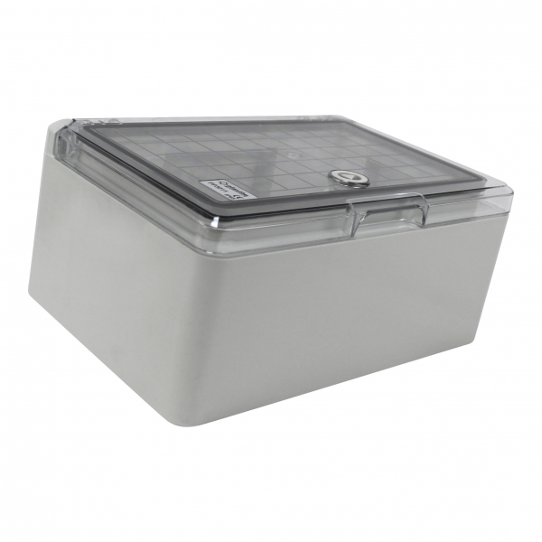 Schaltschrank IP65 (180x240x130mm) inkl. Montageplatte - mit Sichttür