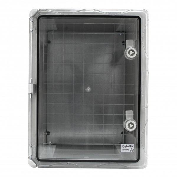 Schaltschrank IP65 (250x350x150mm) inkl. Montageplatte - mit Sichttür