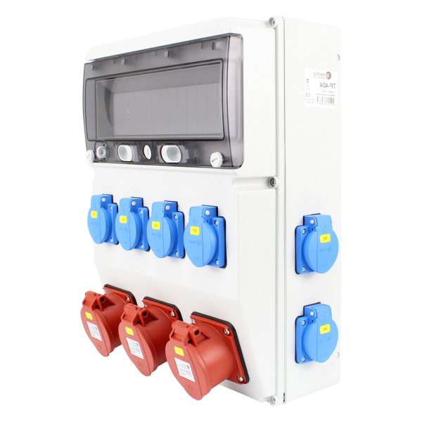 Stromverteiler (3x CEE 5pol 16A + 8x Schutzkontakt 230V)
