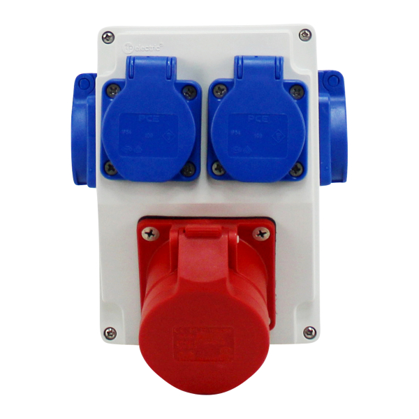 Stromverteiler (1x PCE CEE 16A + 4x PCE Schutzkontakt 230V)