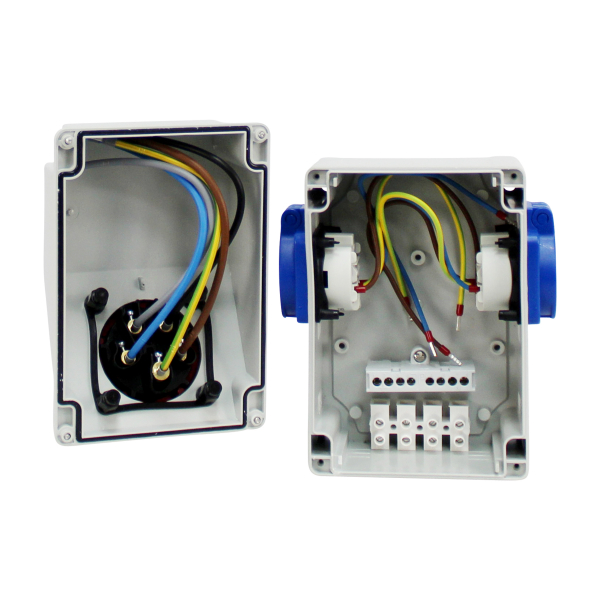 Stromverteiler (1x PCE CEE 32A + 2x PCE Schutzkontakt 230V)