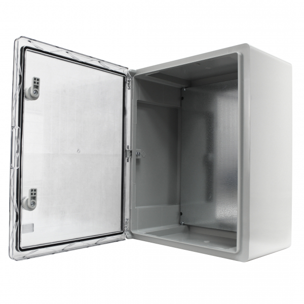 Schaltschrank IP65 (300x400x165mm) inkl. Montageplatte - mit Sichttür