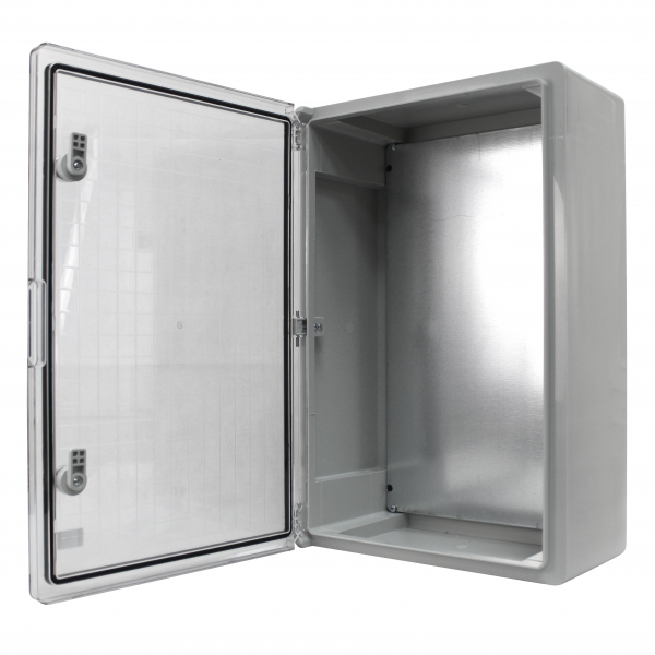 Schaltschrank IP65 (300x400x195mm) inkl. Montageplatte - mit Sichttür