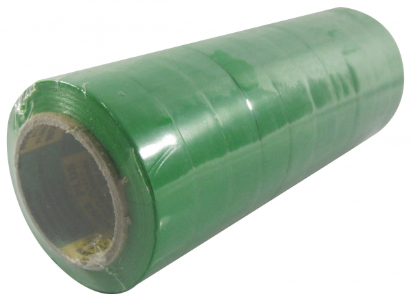 Elektroisolierband 10 Rollen / 15mm x 10m (Grün)