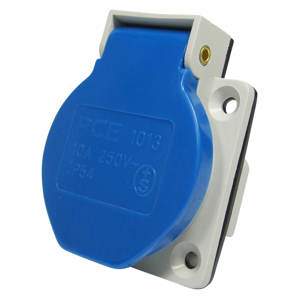 PCE Anbausteckdose mit Klappdeckel Schweizer Norm T13