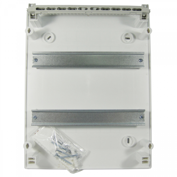 Sicherungskasten Aufputz IP40 2-Reihig 24-Module (Transparente Tür)