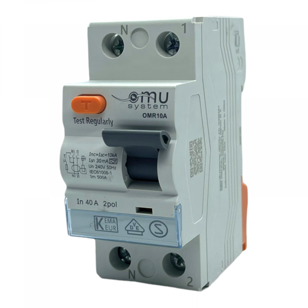 Fehlerstromschutzschalter 2-Polig 40A 30mA A-Typ 10kA