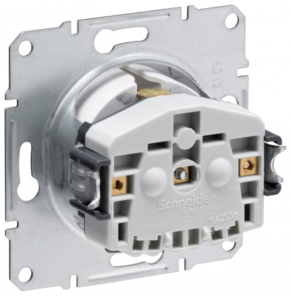 Schneider Asfora - Schutzkontakt Steckdose mit Deckel