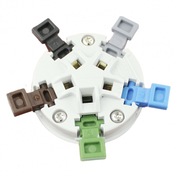 CEE Anbaustecker 5x16A IP44 mit Steckklemmen (QuickConnect)