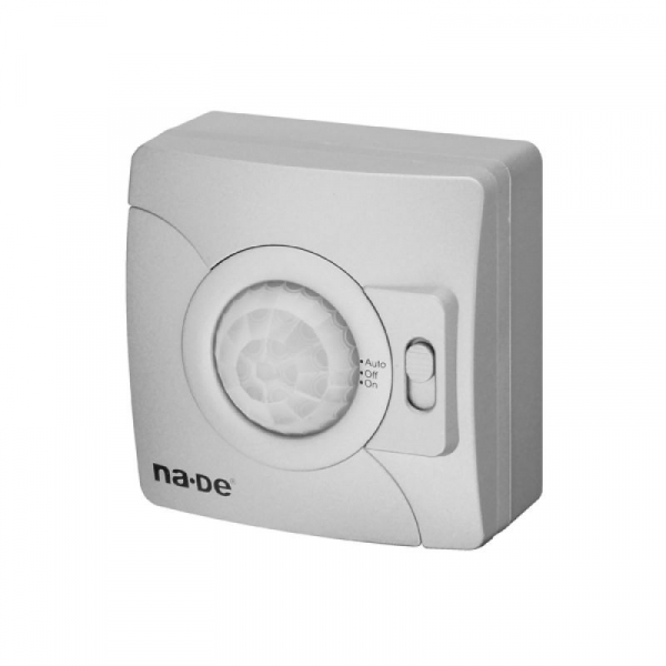 360° Bewegungssensor mit Schalter Grau - Aufputzmontage (10100C)